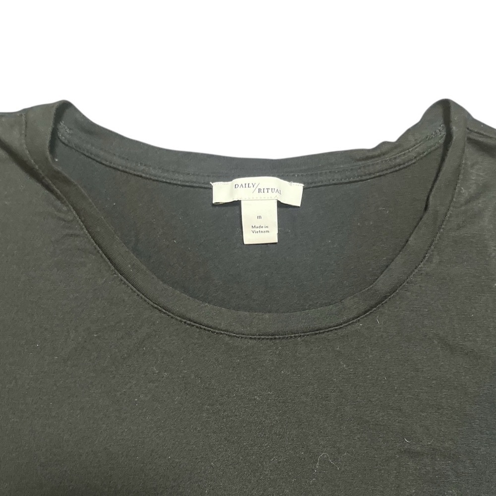 Daily Ritual Women's Jersey Standard-Fit Short-Sleeve Dress Black Medium - Picture 4 of 7